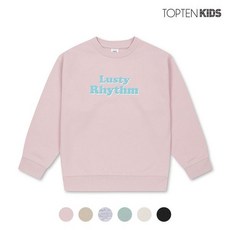 백화점 출고 [패션플러스][탑텐키즈][탑텐키즈] 공용 더블니트 레터링 맨투맨_MKC3TR3201