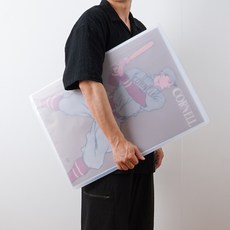 A2파일 포스터파일 영화 보관 미술 방탄굿즈 브로마이드 대형, 20매, 1개, 화이트