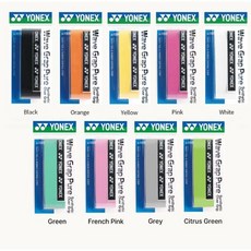 요넥스 AC108WEX 배드민턴 테니스 겸용 스파이럴 심그립 낱개포장 에스엠, 프렌치핑크, 1개