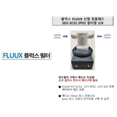 신형 정품 플럭스필터 헤드 FLUUX H17-ECS2 EPS2 SD3 호환, 1개, 신형 정품 플럭스 필터헤드