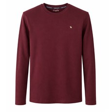 아놀드파마 베이직 긴팔 라운드 티셔츠 버건디