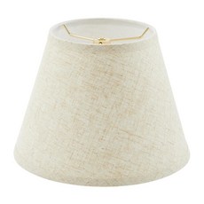 Aspen Creative 32212 하드백 엠파이어 트랜지셔널 스파이더 램프 갓 아마 리넨 원단 15.2cm 상단 x 25.4cm 하단 x 19.1cm 경사, Aspen Creative 32212, 하드백 엠파이어