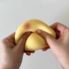 노바렌 따끈따끈 맛있는 감자 감자빵 말랑이 슬랑이 스퀴시 스트레스해소 볼 장난감 시즌2 [말랑 쫀득 꾹꾹이 음식, 1개, 말랑 감자 스퀴시