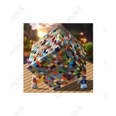 브리즈픽 MINECRAFT 자석블록 마그네틱 월드, 240개, 자석 블록 랜덤 240개 수납 상자