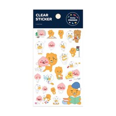 카카오프렌즈 리틀프렌즈 투명스티커 A, 단품, 1개, 1개