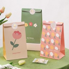 플라워 페이퍼백 디자인봉투 6장 세트, 본상품, 상세페이지 참조