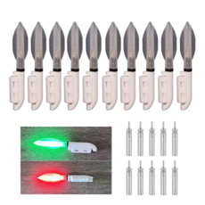 999피싱 스마트 LED 입질 감지기 점멸형 어신 끝보기 전자 케미 원투 야간 낚시 CR425, 10개