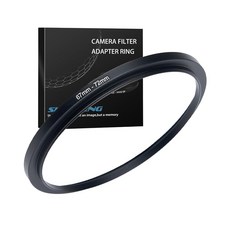 34mm ~ 52mm 스텝업 링 필터 어댑터 금속 링 스텝업 링 어댑터 필터 모든 52mm UV CPL ND 렌즈 후드 스레드 렌즈 요법(34mm ~ 52mm)과 호환, 67mm ~ 72mm