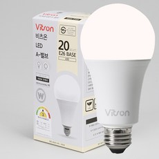 비츠온 A-벌브 LED W 20W E26 KS A95, 주백색, 1개
