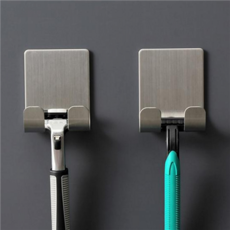 벽걸이 면도기 거치대 접착식 스테인리스 면도기 거치대 홀더 무타공 욕실