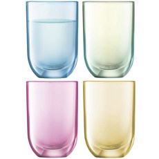 LSA(엘 에스에이) 보드카 글라스 파스텔 60ml POLKA G039-02-294 4개 세트