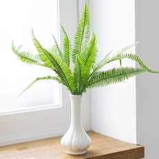 소철잎 조화 화병 set 39x37cm (DIY) 인테리어 식물 테이블 탁상용 장식 소품 꾸미기, 1개, 단품