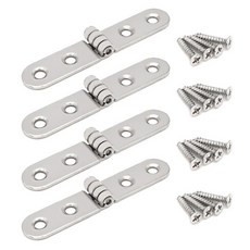 아이베란다 코너경첩 슬림형 힌지 가구철물 15x77mm, 4개