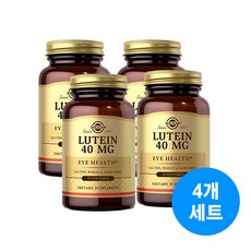 솔가 루테인 40mg 30정 (소프트젤) Solgar Lutein 30softgels-4개 SET, 4개