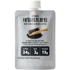 코빈 혈당케어 + 배변원활 기능성 단백질 데일리프로틴 갓볶은 흑임자, 10개, 66g