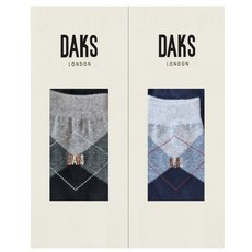 닥스 26360신사 면중목 투톤 다이아 2족세트