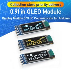 0.9 인치 OLED 모듈 OLED LCD LED SSD 306 디스플레이 모듈 아두이노용 IIC 통신 0.9 인치 화이트 블루 28X32 0.9 인치, 10 Pcs Blue