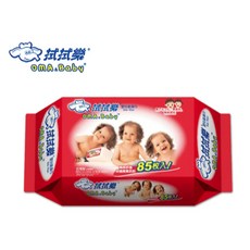 拭拭樂 純水濕紙巾 嬰兒超純水濕紙巾 嬰兒超純水濕紙巾 85抽/包, 1個