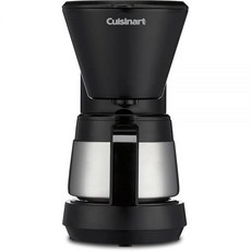 Cuisinart 스테인리스 스틸 카라페가 있는 5컵 커피 메이커 탈착식 물통이 있는 커피 머신 숯 정수 필터 30분 보온 및 브루 일시 중지 DCC-5570NAS 스