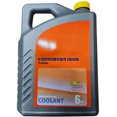 만트럭 부동액 냉각수 6L 스카니아 벤츠트럭 적색 핑크, 1개