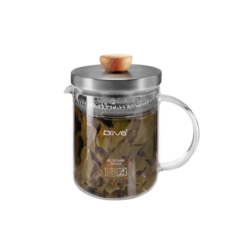 Driver 台灣製造 冷熱兩用沖茶壺/泡茶壺，耐熱玻璃泡茶壺，多容量選擇，台灣製造安心保證, 1個, 400ml, 透明