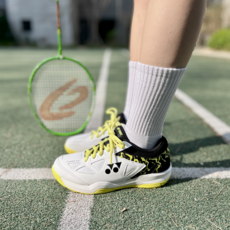 요넥스 STRR 스트라이더 남성 여성 배드민턴화 운동화 인도어화 스쿼시화 신발 화이트 옐로우