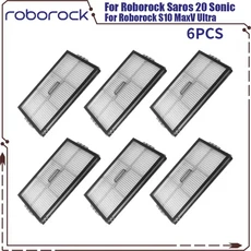 Roborock S10 MaxV Ultra / Saros 20 소닉 진공 부품 메인 롤러 사이드 브러시 필터 천 먼지 봉투, 기타, 04 6PCS