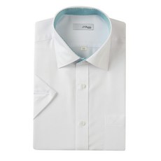 [백화점 정품] 에스티듀퐁 [듀퐁셔츠SH]반소매 카라배색 기능성 화이트 일반SE5MM11HS104SWH