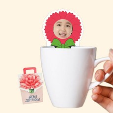 꽃길걷다 굿즈 티백 인간 카네이션 교구 홍삼차, 1세트, 5개입, 1g