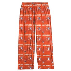 FOCO Denver Broncos 남성용 스로우백 로고 스캐터 패턴 파자마 라운지 멀티 컬러 팬츠 멀티