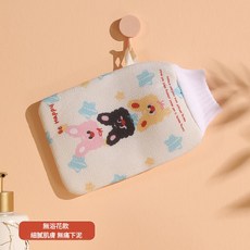 搓澡巾 雙層加厚 搓背沐浴手套, 1個