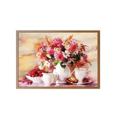 전체 다이아몬드 페인팅 애프터눈 티 diy 크로스 스티치, 【40X50CM】애프터눈 티, 1개