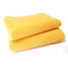 극세사 부드럽고 포근한 포그니 핸드타올 30x40 카페행주 주방타올 손타월 키친타올, 5개, 노랑