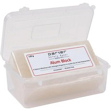 Parker Safety Razor의 대형 명반 블럭 여행용 케이스 포함, 125g, 1