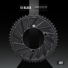LEXON XCADEY 파워미터 로드 카본 크랭크셋 329g 29mm 스핀들 풀 카본 체인링 52-36T 162.5/165/170/172.5MM 자전거 부품, AERO 1X BLACK 50T