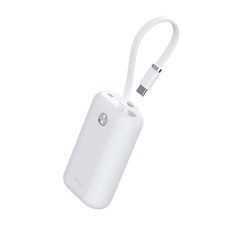 아이워크 iWALK 케이블 일체형 미니 보조배터리 10000mAh 대용량 고속충전 PD 22.5W C타입, 화이트, UPB001