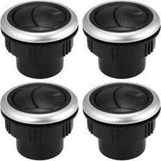 엑스 오토하우스 4개 대시보드 에어컨 디플렉터 아웃렛 48mm ABS 측면 루프 원형 공기 환기 블랙 차량 버스 RV ATV