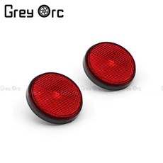 오토바이 머드 가드 슈퍼 리어 펜더 커버 라이센스 플레이트 브래킷, 기본, 1개, 6. Round Reflective