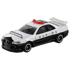 TOMY 多美小汽車 TOMICA #1 日產 SKYLINE GT-R BNR3 埼玉縣警車 警察, 1個
