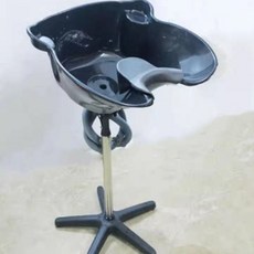 이동식 샴푸대 환자용 세면 물펌프 시설 세트 머리감기 공식 기본 노약자 패키지 간병, 1개, A. 블랙 이동식 세면대 양각 베개