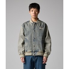 브랜드정품 디키즈 DICKIES 웨이브 로고 데님 봄버 자켓 재킷 Tinted Denim 346835