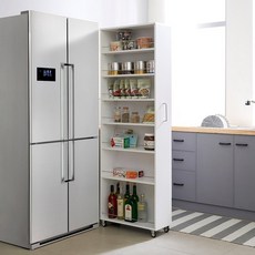 프린홈 RF 루크 키큰 냉장고 주방 펜트리 수납장 5size, 화이트, 키큰 200