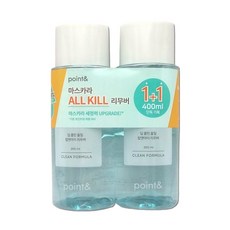 포인트앤 딥 클린 올킬 립앤아이 리무버 200ml 더블 기획, 1개, 400ml