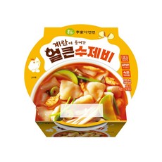 이가자연면 계란이 들어간 얼큰수제비, 3개, 193.5g