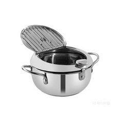 튀김 냄비 온도계장착, 20cm(2.2L), 1개, one, 16.5cm