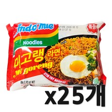 인도미 미고랭 라면, 25개