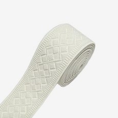 [청라핸즈] 허리고무밴드 스판밴딩 50mm 다이아격자 아이보리(16-283), 1개