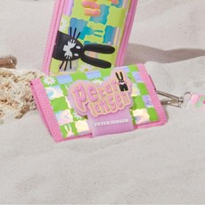 피터젠슨 플라워 체커보드 지갑 PTX62AC55M PK