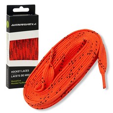 Winnwell 왁스 하키 스케이트 레이스 - 아이스하키 및 롤러 블레이드 레이스 멀티 (오렌지/블랙 213.4cm(84인치)) 145393, 오렌지/블랙
