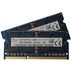 Hynix original 16GB (2 x 8GB) 204-pin SODIMM DDR3 PC3L-12800 1600MHz 메모리 모듈 16 기가바이트 1600 메가헤르츠, Hynix original 16GB (2 x 8GB),